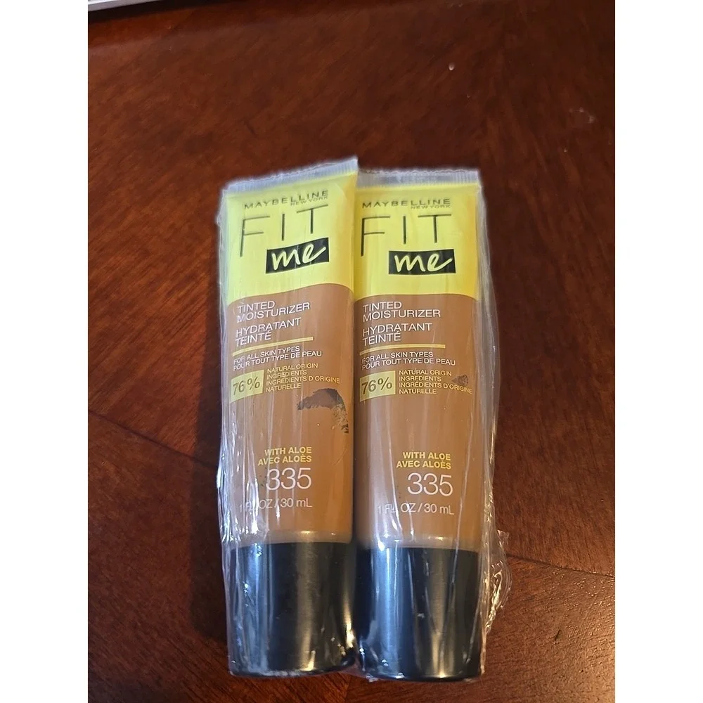 2‎ Pack- Maybelline Fit Me Tinted Moisturizer Natural Coverage, Face Makeup 335